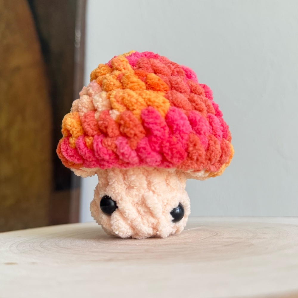 Handmade Crochet Mushroom Fidget Plushie – Mushie Pop